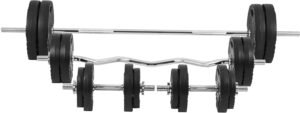 GORILLA SPORTS 100 kg barbell and dumbbell set